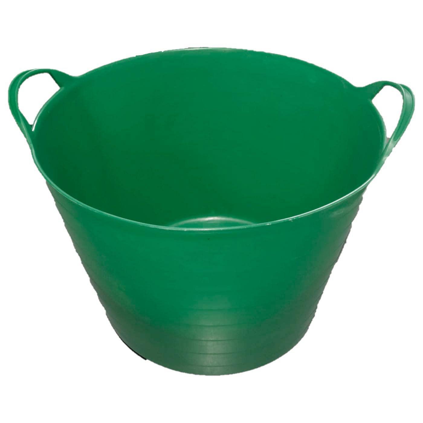 Tradineur - Pack de 6 Capazo Flexible - Capacidad de 42 litros - Ideal para Trabajo de Vendimia, Agricultura - 45 x 33 cm - Color Verde