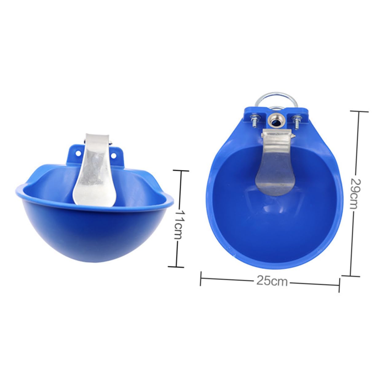 Abbeveratoio Automatico in Plastica Blu per Bovini, Facile da Usare | Grande Formato, Livello Dell’acqua Stabile, Lavabile, per Uso in Fattoria, Tipo Vasca