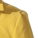 Richie House Girl's Doublebreasted Jacket with Little Stand Collar ,Yellow,9/10