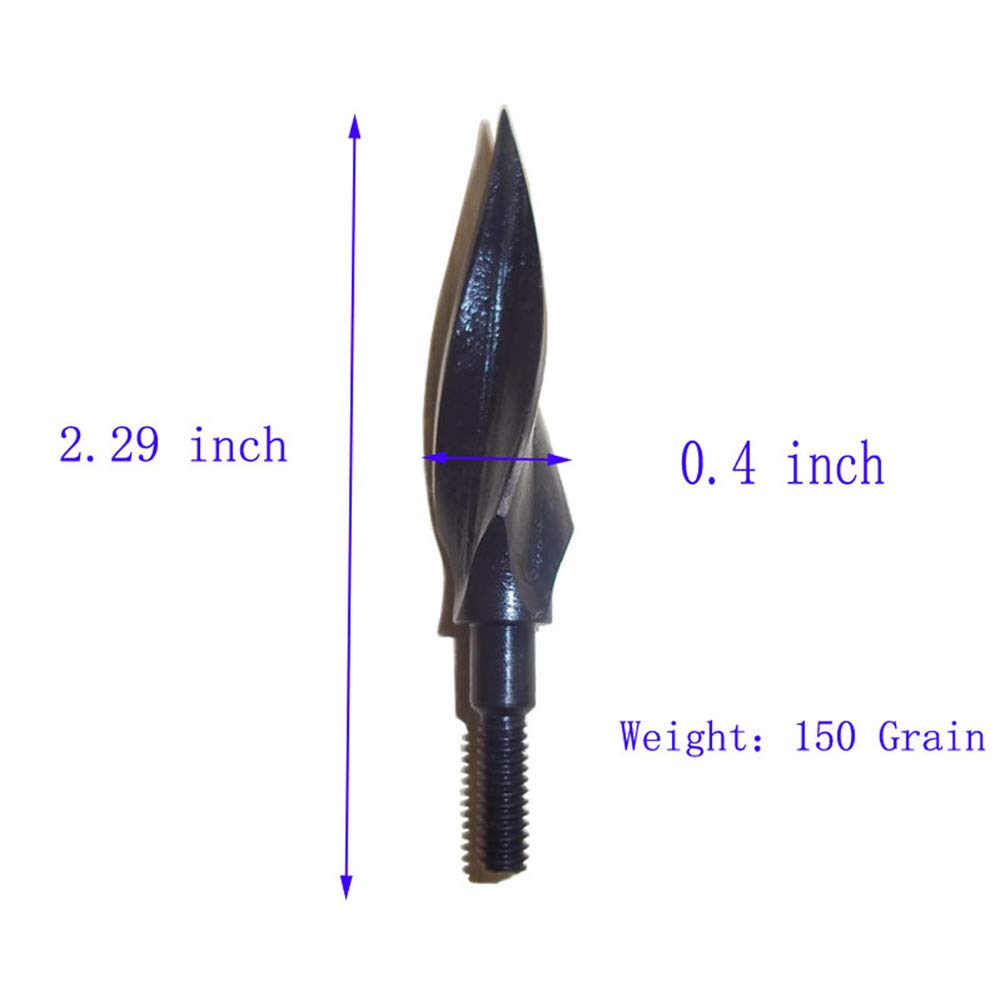Pointes de flèche Broadheads en métal 100/120/150/200grains pour arbalète et Arc Classique