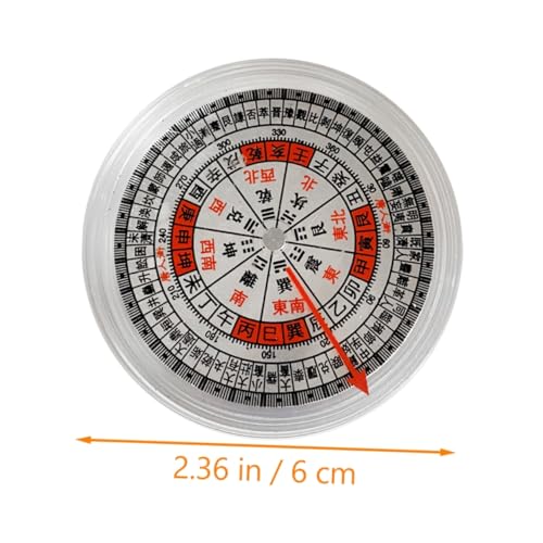 Brújula china portátil Ciieeo acrílica para camping miniatura 5