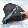 CDYWD Selle de Velo Ultra Confortable Homme et Femme, Extra Large Selle Velo Gel, Rembourrage Doux Ergonomique, avec Suspension, Siege Confort Velo pour VTT, Vélo de Ville, Ebike, Vélo Stationnaire #2