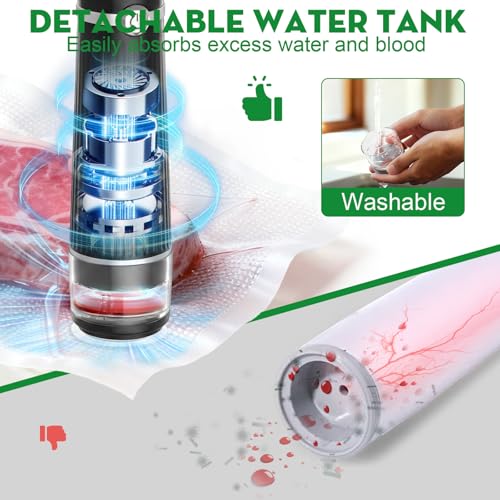 Image of 3-in-1 Vacuum Sealer for Food Compatible with Vacuum Bag, Mason Jar, Wine Bottle, Handheld Saver Compact Vacuum Sealer Machine (Vacuum Sealer(Black)+Bags+Mason Jar Lids+Stopper)