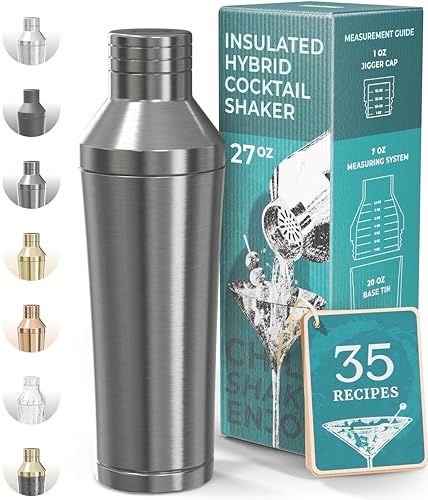 Bare Barrel Insulated Cocktail Shaker Set with Accessories