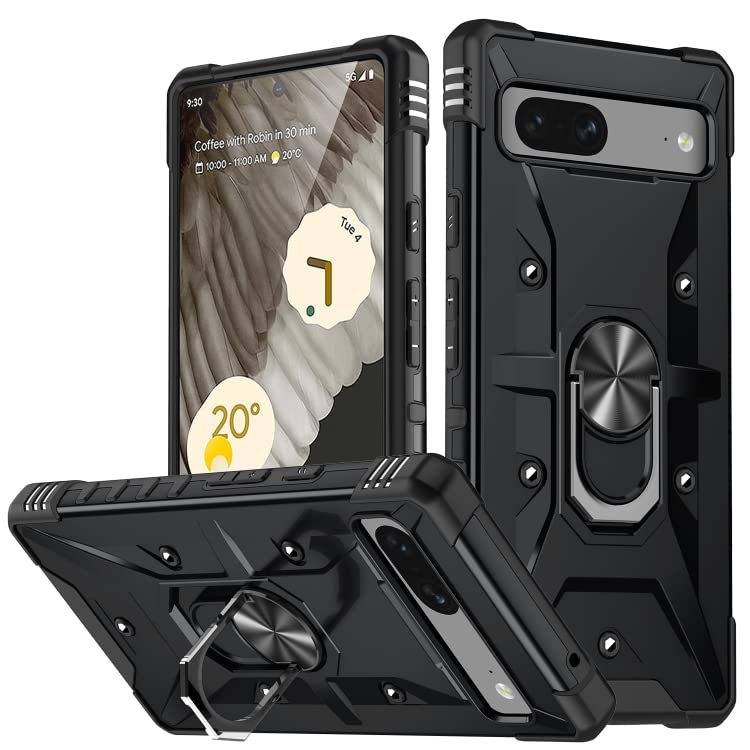 Spacekart for Google Pixel 7 Case [Military Grade] 16ft. Drop Tested Cover with Magnetic Kickstand Car Mount Protective Case for Google Pixel 7, Black (B0C1W8WRPJ) Amazon Price History, Amazon Price Tracker