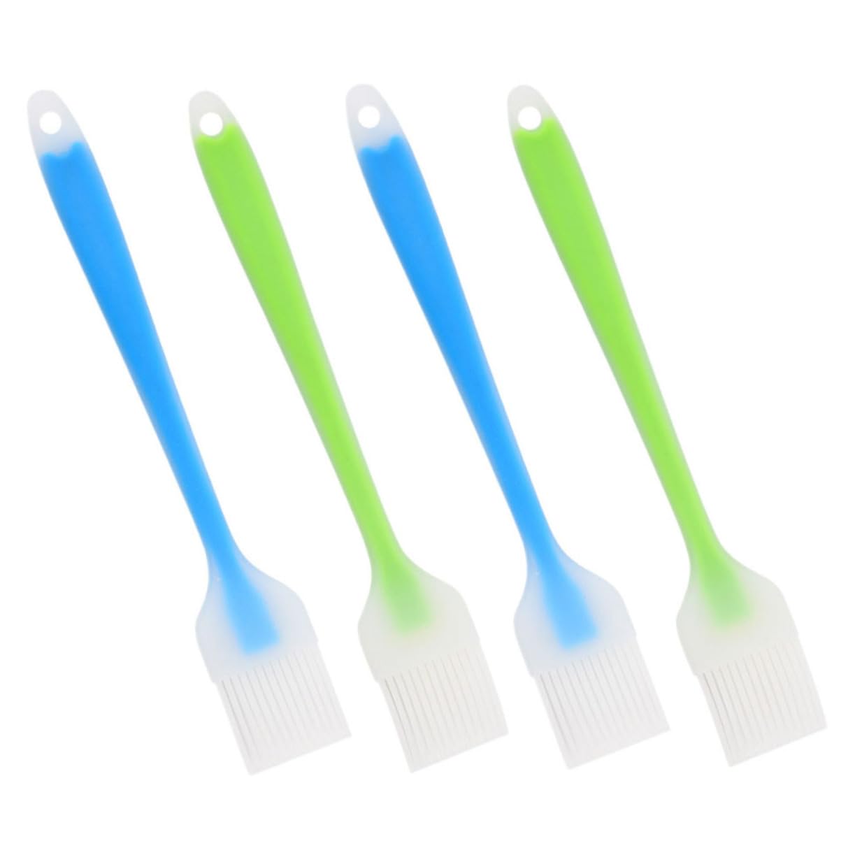 Yardwe 4Pcs Silicone Basting Brush Food Grade Oil Brush for Barbecue Pastry High Heat Resistant Cooking Utensils for Saucing and Baking