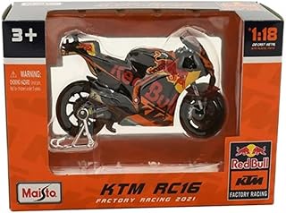 Maisto , Red Bull KTM Rc16 2021 Binder Model Bike, 1 18 Scale, Super Detailed, M36371O