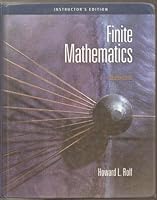Finite Mathematics, Instructor's Edition B00E2GZB3O Book Cover