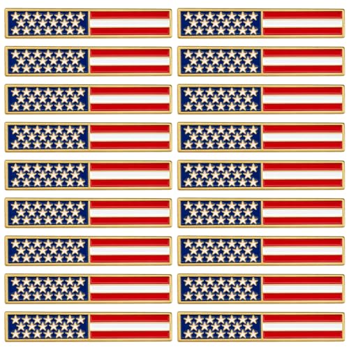 Image of Suncalla 25 /50 Pcs American Flag Eagle Lapel Pin Veterans Day Star Lapel Pin 4th of July Brooch Patriotic Accessories Gift