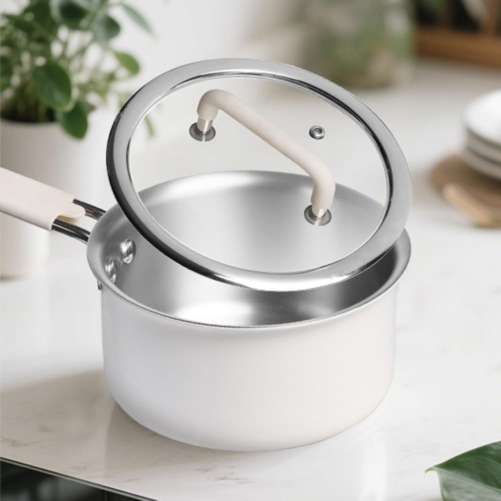 Olla ligera de titanio para camping, 750 ml, de metal puro, Yukihira, antiadherente, portátil, kit de desorden para viajes al aire libre