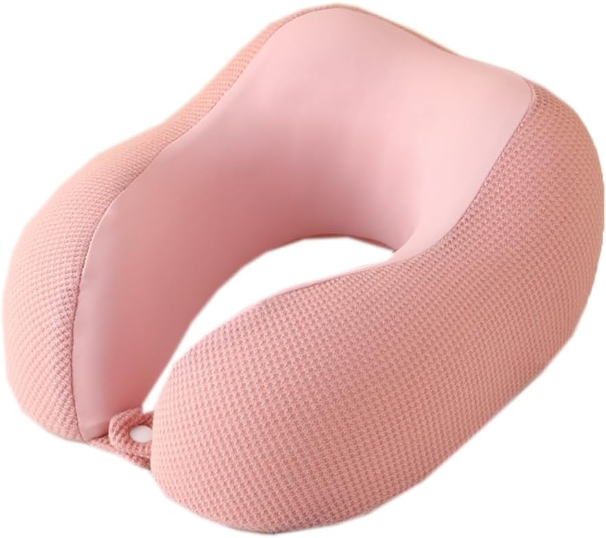 Memory Foam Travel U Pillow Breathable Ice Silk U Shaped Neck Pillow Soft Airplane Nap Head Cushion Car U Neck Pillow (Army Green, 30×25×13CM/11.8"×9.84"×5.12")