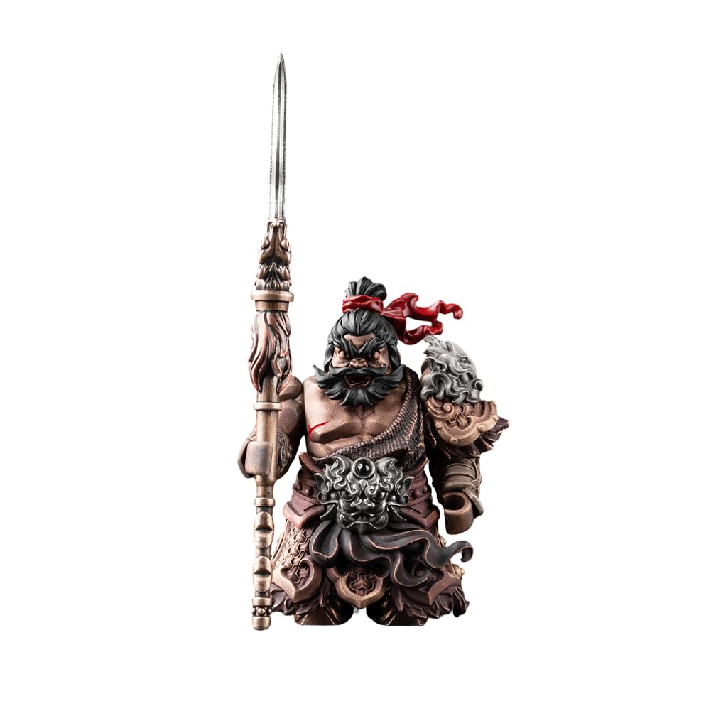 Amazon.co.jp: COPPERTIST.WU 『三国志演義』張飛 戦士像（八尺の蛇槍