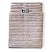 4L Textil Molly Hundekissen Cord Beige Hundebett mittelgroße Hunde mit Bezug und Reißverschluss Hundebett Cord kuscheliges Hundekissen waschbar (80x60 cm, Latte(Stripes))