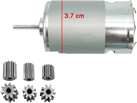 RS380 Micro DC Motor 12V 18000 RPM, High Torque Motor Brushed Motor for DIY RC Cars Drones Robotics550 12V 23000rpm