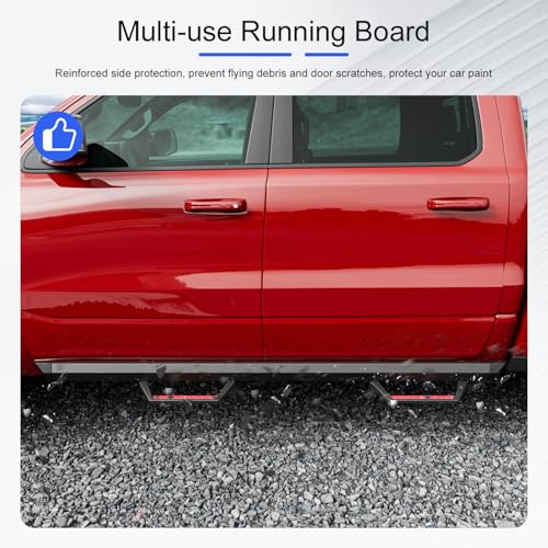 Estribos Laterales para Dodge Ram 1500 2019-2026 Rojo miniatura 3