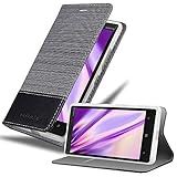 cadorabo Coque pour Nokia Lumia 929/930 en Gris Noir   Housse Protection avec Fermoire Magnétique, Stand Horizontal et Fente Carte   Portefeuille Etui Poche Folio Case Cover