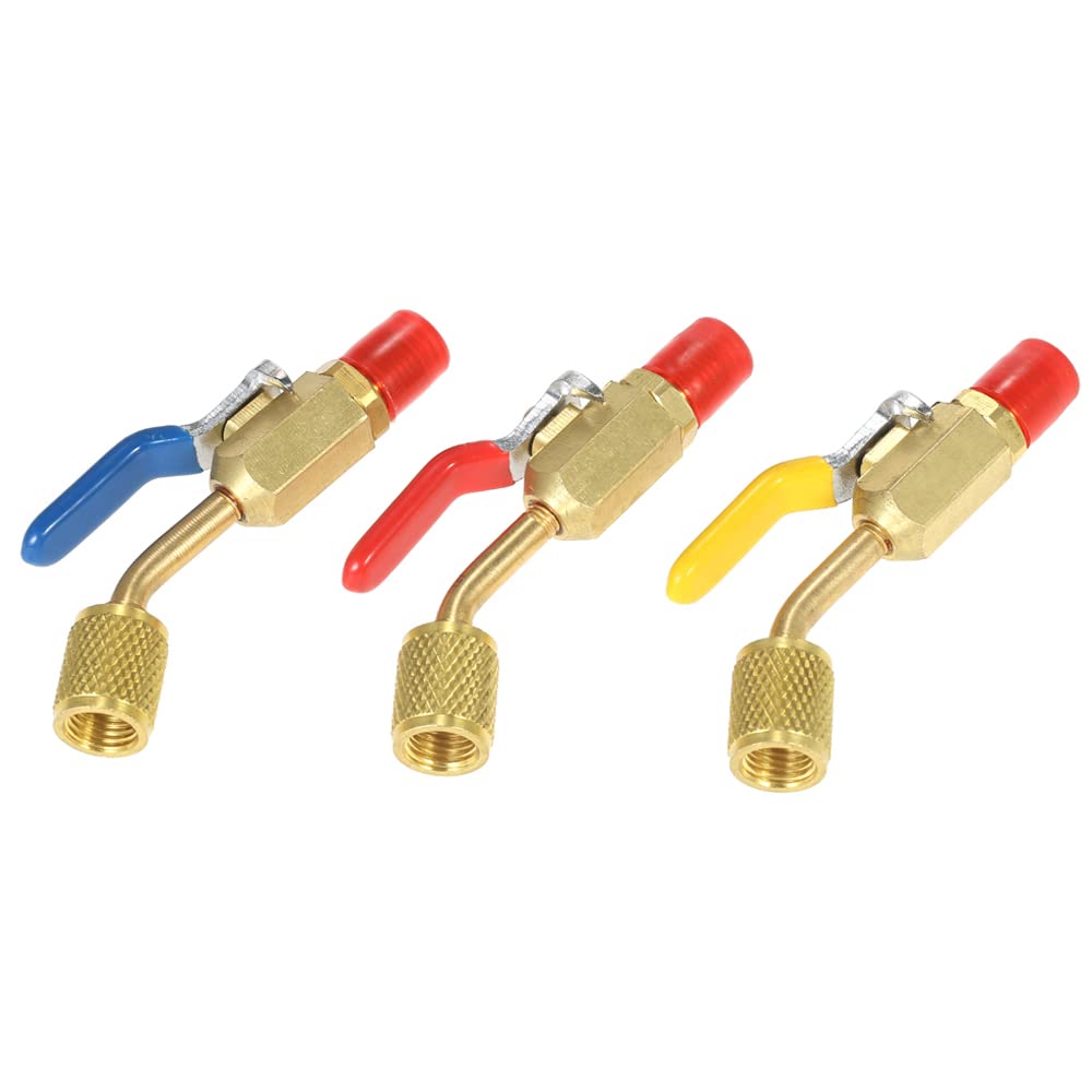 Vanne à boisseau sphérique AC HVAC 1/4 SAE pour flexible R134A R410A