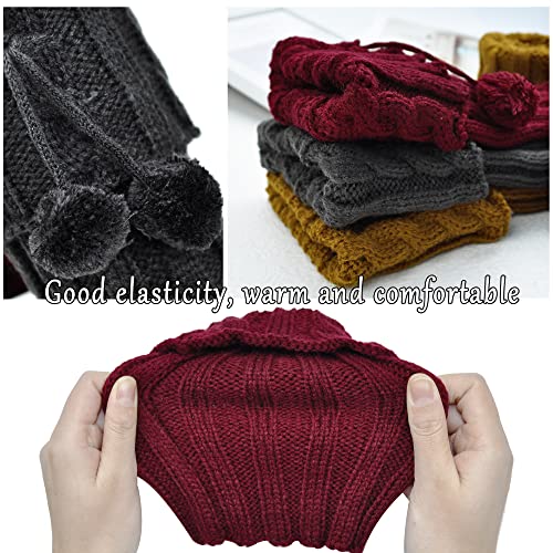 3 Paia Scaldamuscoli Donna Calze Invernali Stivali...