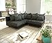 Produktbild DELIFE Couch Clovis modular - Ecksofa, Sofa, Wohnlandschaft & Modulsofa (Schwarz/Schwarz, Ecksofa Links)