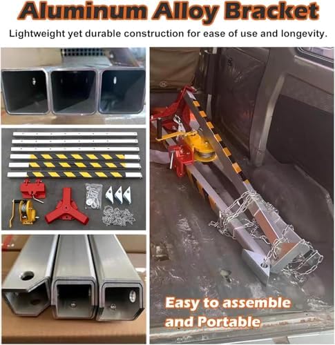 Fall Arrest Kits,Confined Space Rescue Tripod Retractable Anti-Dropping Rescue System for Working in High Places/Cliffs/Narrow Space, Manhole Rescue Tripod with 1800 Lbs Winch(with