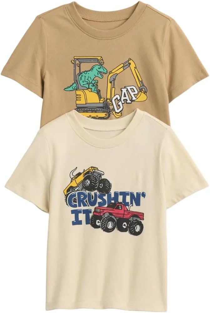 Gap Baby Boys' Sleeve Graphic Tee 2-Pack