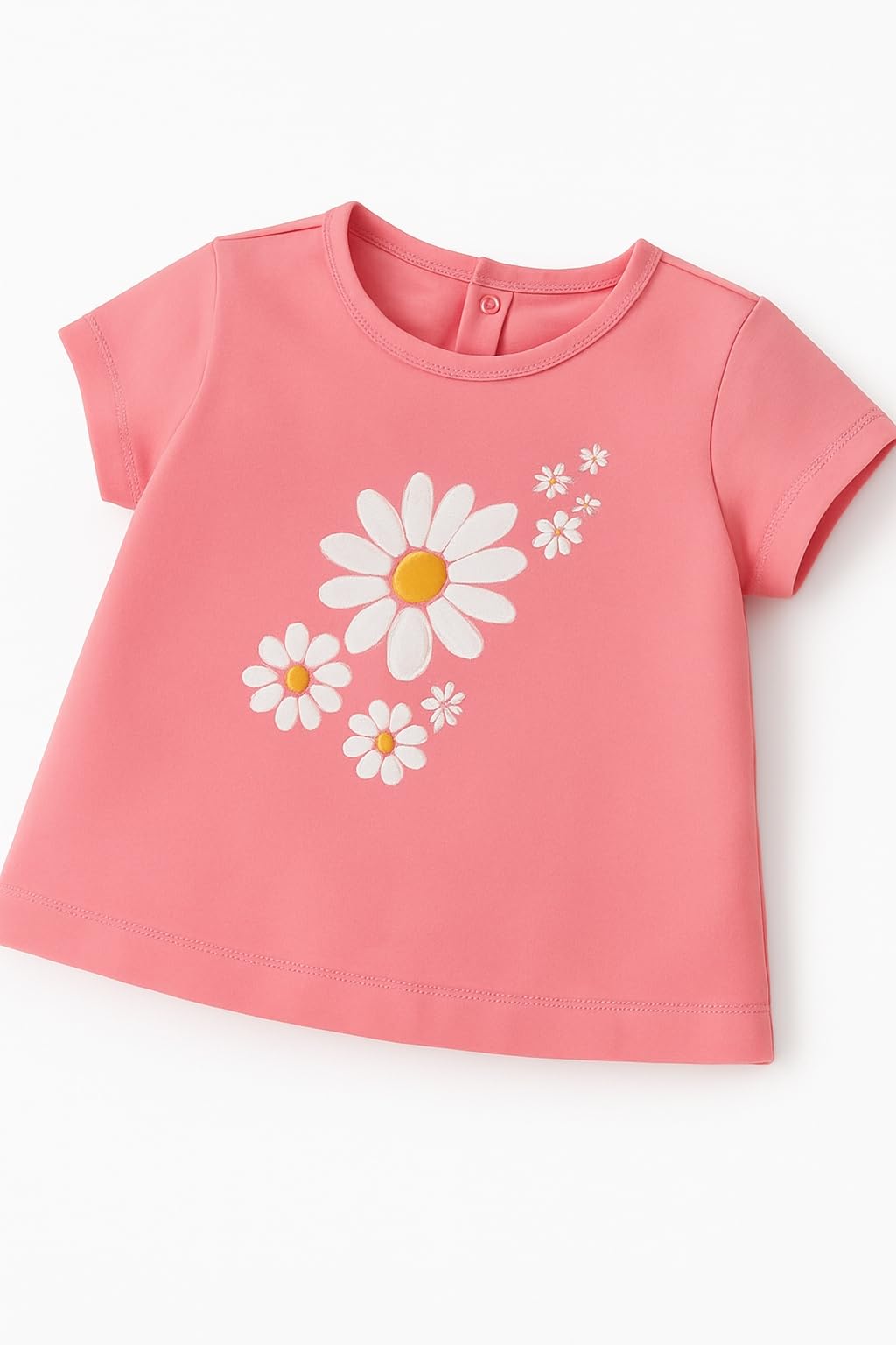 Generico Mayoral Maglietta Neonata 1033 - Abbigliamento Bambina Elegante in Cotone, Primavera Estate, Taglie Disponibili 6-24 Mesi