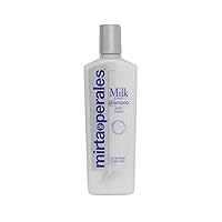 Vista 1 de Mirta De Perales Champú de leche para cabello normal a seco Limpiador suave rico en proteínas con proteína de leche, proteína de seda y extracto