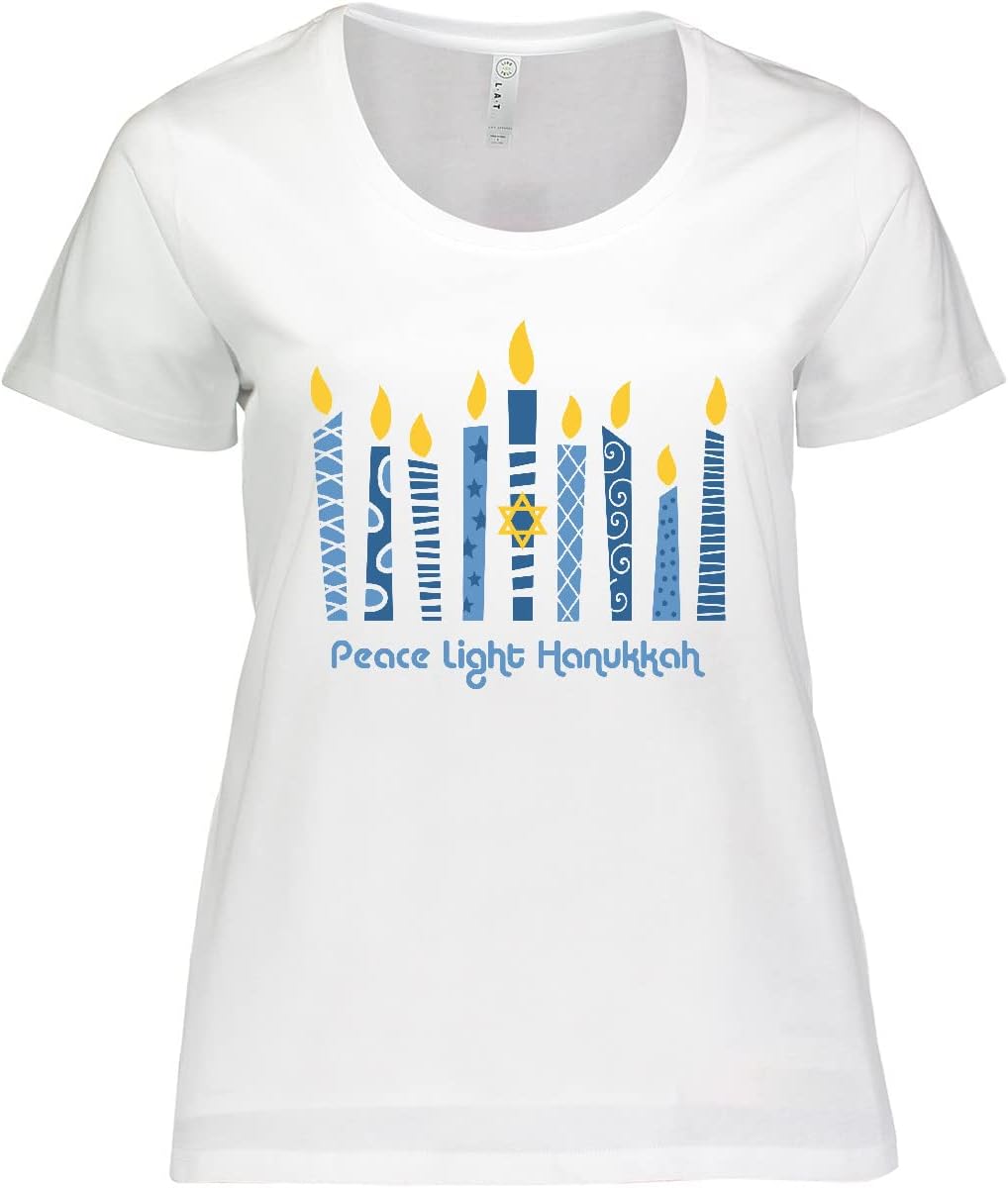 inktastic Peace Light Hanukkah Women's Plus Size T-Shirt