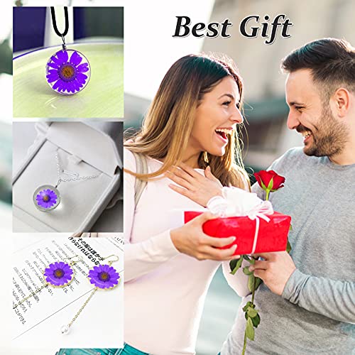 Flores Secas Prensadas HEISENLIN 60PCS Margarita Natural miniatura 7