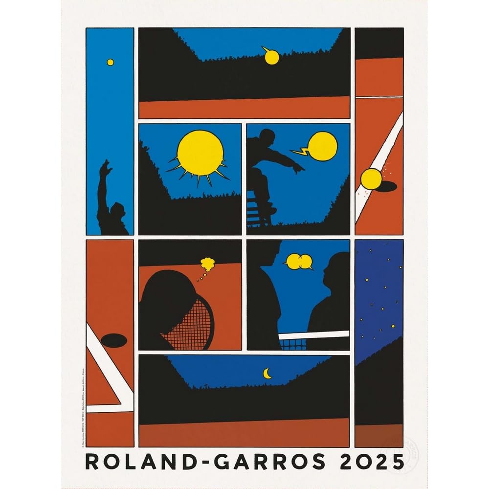 Offizielle Roland Garros Paris Poster (2025)