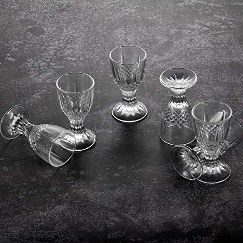 Shot Glasses, Ruckae 0.5Oz Mini Wine Shot Glasses 12 Set, Unique Long Stem Wine Glasses/Mini Goblet Liquor Glasses/Port Glasses #TOP3