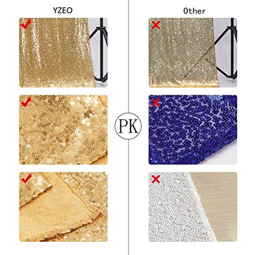 YZEO - Telo con paillettes da 1,2 m x 2 m