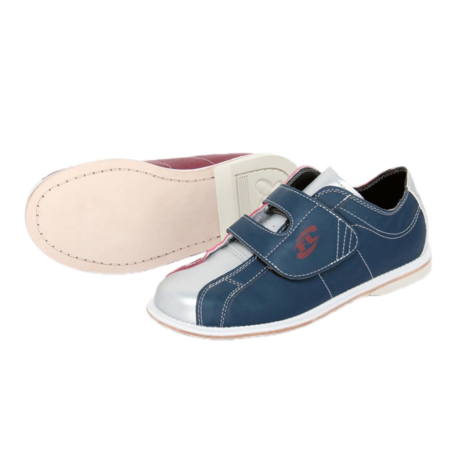 JiuQing Bowlingschuhe Herren Damen Kinder Bowling-Trainingsschuhe Für Anfänger Wildleder Gleitsohle Schnürschuh Slip-On-Sportschuhe
