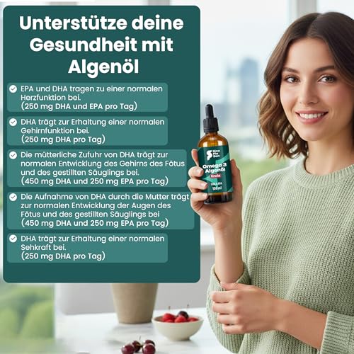 SINOPLASAN Premium Omega 3 Vegan | 940 mg DHA und 470 mg EPA pro Tagesdosis | 97% Omega 3 Anteil | Made in Germany | Laborgeprüft… – Ansicht 5