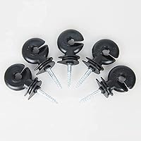 Vista 5 de Aislador de cerca eléctrico negro, aislador de rosca, 25