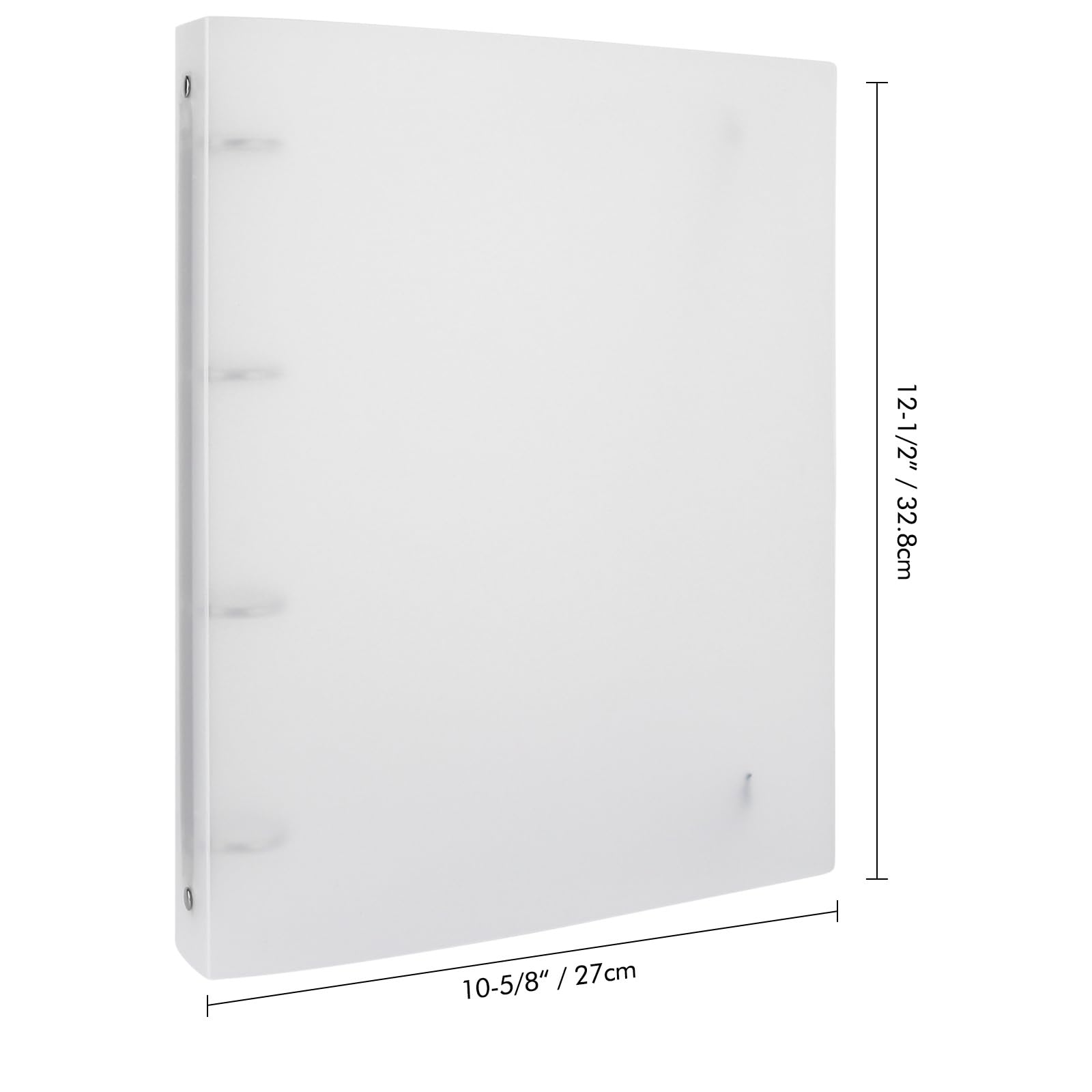 10 copertine per raccoglitori ad anelli formato A4, in morbido PVC trasparente, per quaderni ricaricabili, con superficie opaca, dimensioni complessive (piegato: 27 x 32,8 x 4 cm)