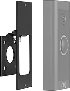 Doorbell Angle Adjustment Adapter Compatible with Ring Doorbell Wired,Angle Mount Bracket Left 45 to Right 45 Degree only for Ring Video Doorbell Wired