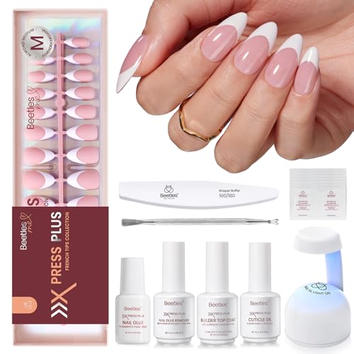 Beetles X Press Plus Gel Nails Kit - Peachy French