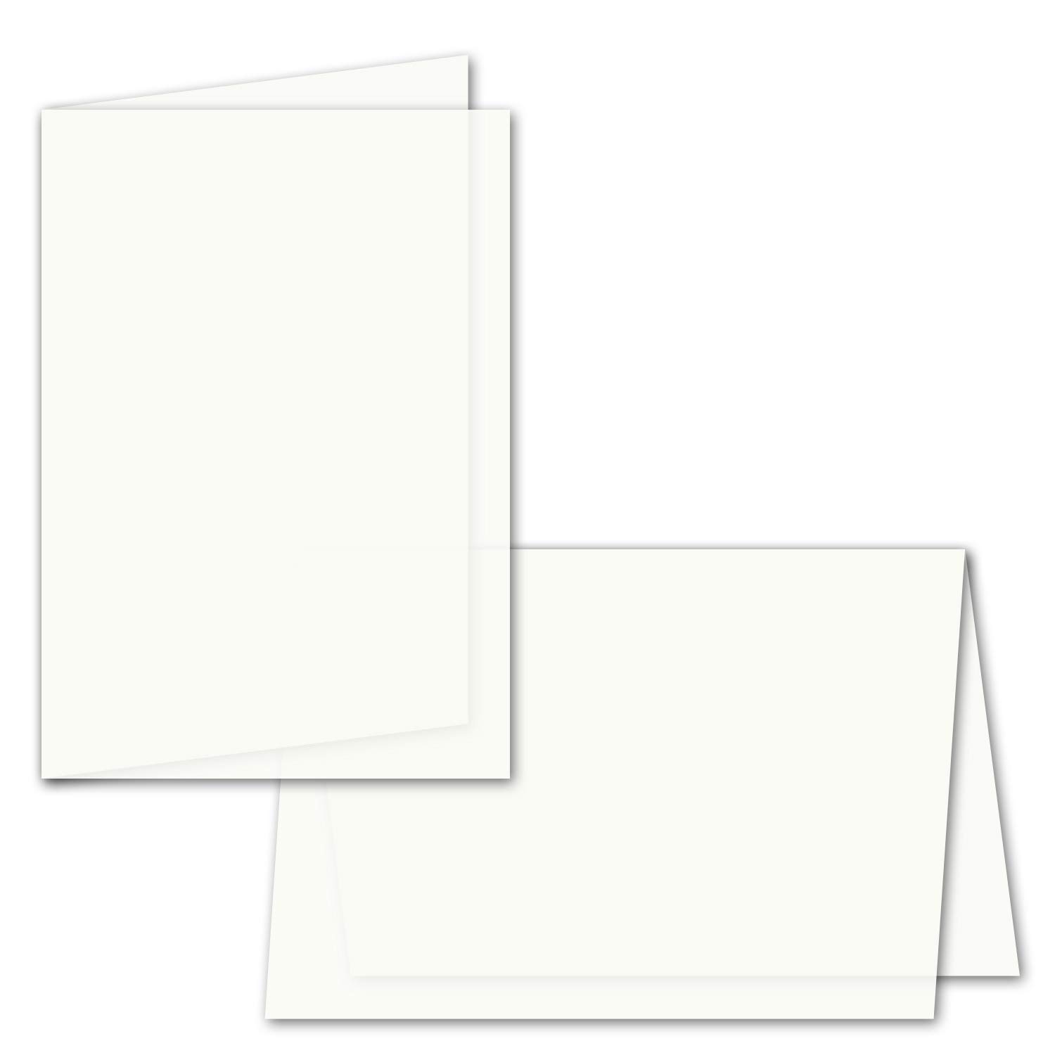 GUSTAV NEUSER® 500 fogli di carta pieghevole per biglietti pieghevoli formato A6, 143 x 200 mm (piegati 100 x 143 mm), carta opaca di alta qualità