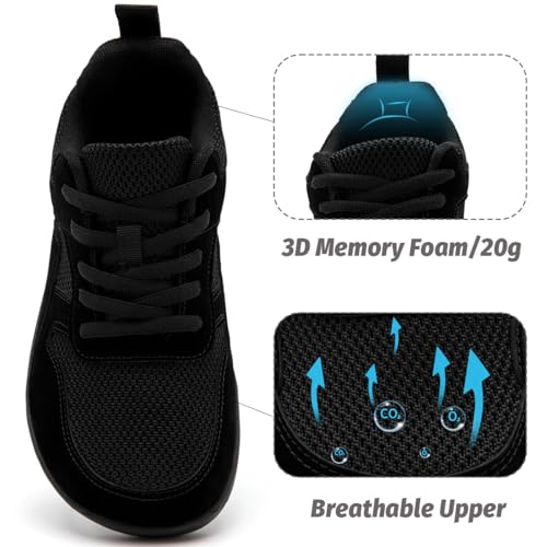 Women's Wide Toe Box Barefoot Sneakers Slip On Shoes Non Slip Running Sneakers Jogging Shoes3