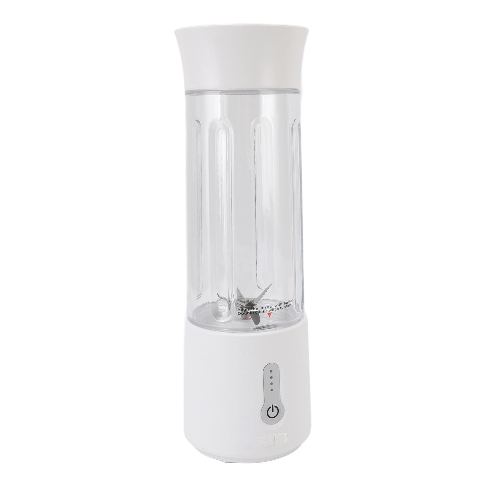 Mélangeur Portable pour Smoothies et Shakes 500 Ml, 22 000 Tr/min, Mélangeur Personnel avec 6 Lames, Petit Presse-agrumes Rechargeable par USB, de Voyage à Commande Unique pour Salle de Sport,