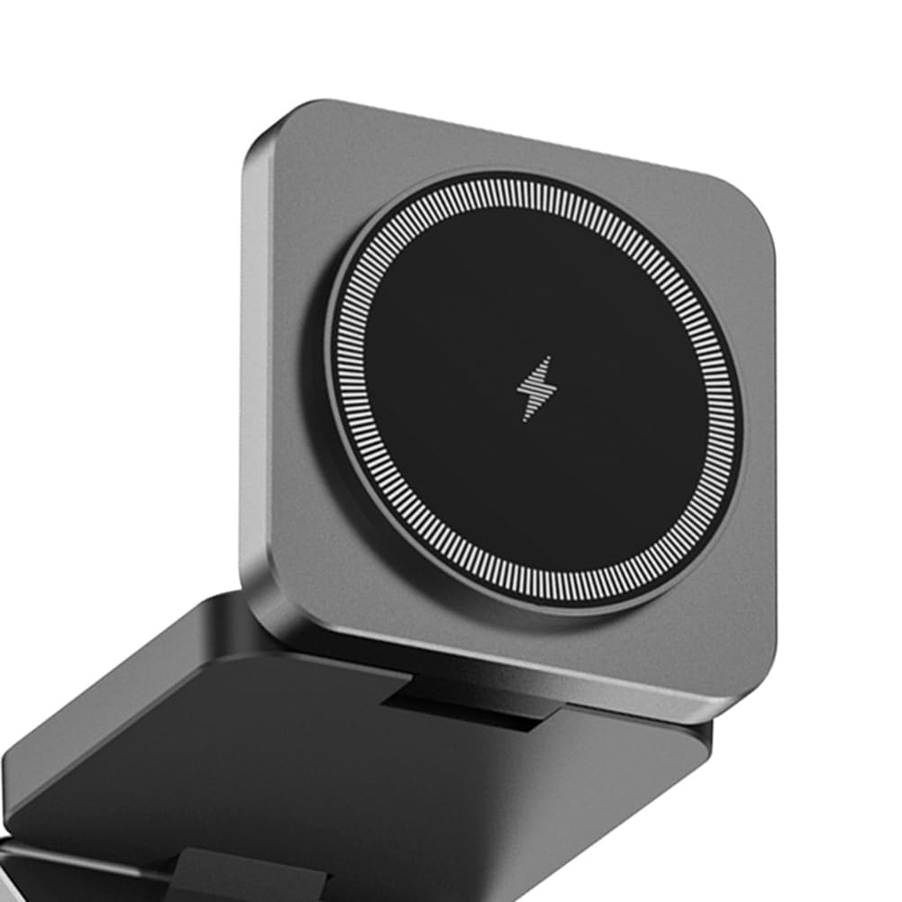 10 in 1 Docking Station in Lega di Alluminio con Ventosa Magnetica Hub di Ricarica Rapida Wireless Hub USB per Computer Esterno