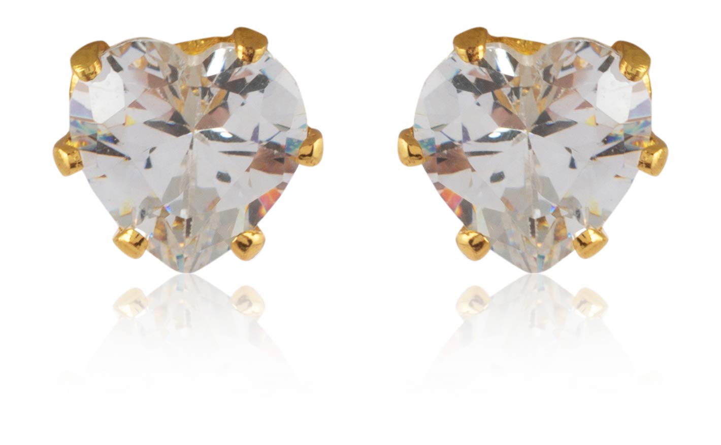 FirstBlush® Gold Alloy Stud Earrings for Women (STU-M811-7931-GL)