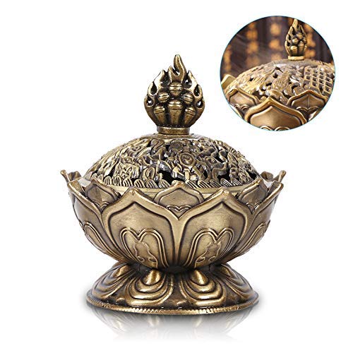 Incense Holder, Incense Burner Censer 6.9 X 7 Cm Classic Decor Decoration, Incense Burner(Bronze) #TOP2