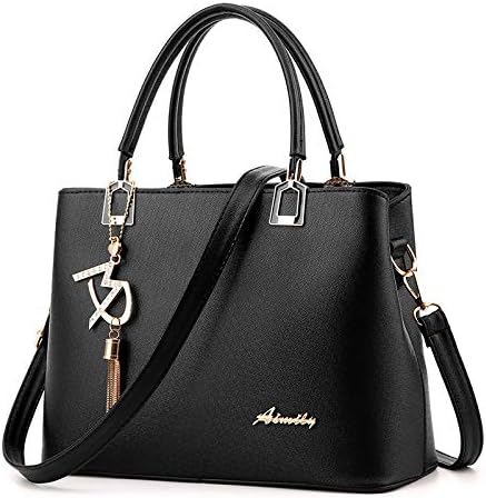 – Hand Bag Luxury Handbags Womens bags Designer Shoulder bag Female Messenger Bags Simple Tote Crossbody Bags for girls White (Black)