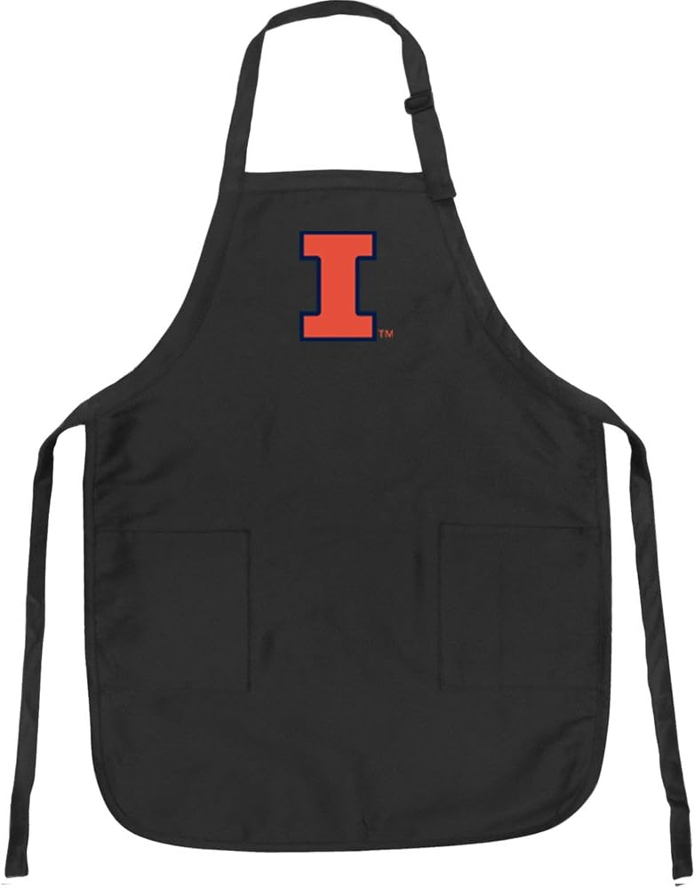 Broad Bay University of Illinois Aprons Illinois Illini w/Pockets Grilling Gift Him Her Men