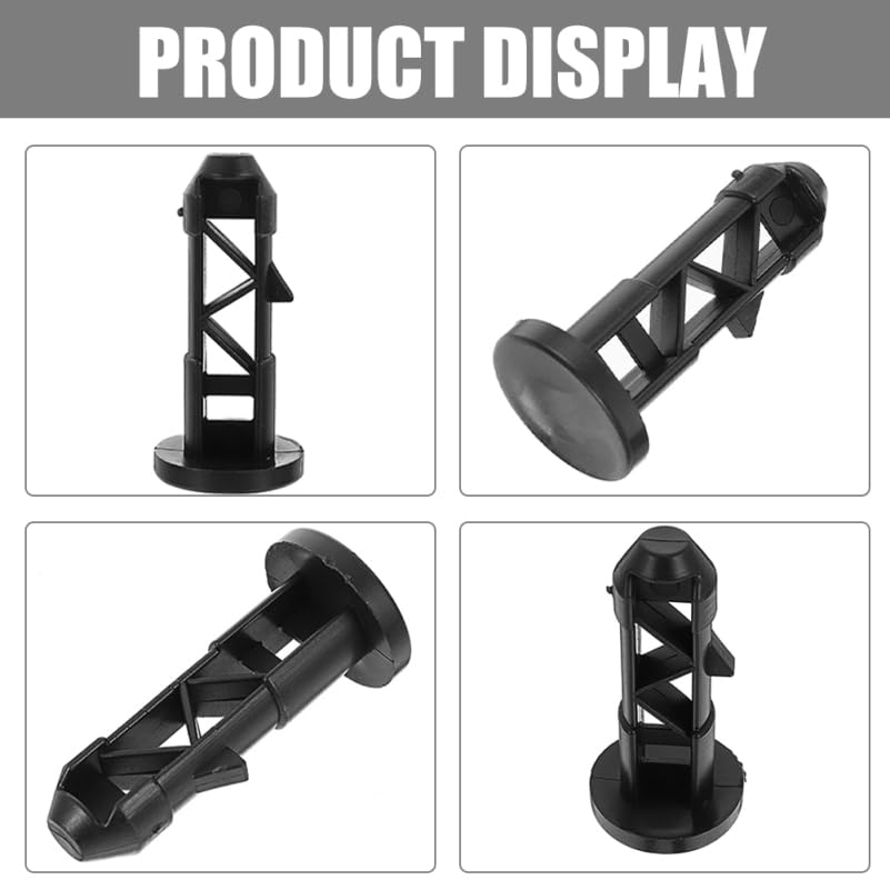4pcs Trash can Lid Latch Replacement Garbage can Lid Lock Flexible Bin Parts for Outdoor Trash Cans Easy Install Locking Accessories