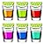 REUJIHXY Heavy Base Shot Glasses, 1.75 oz/ 50 ml Round Shot Glasses Measuring Cup for Espresso, Liquid, and Wine Small Whiskey Shot Glass for Vodka, Whiskey, Tequila (6)