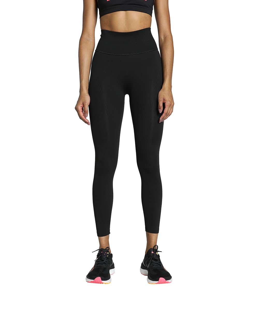 PUMA Damen SHAPELUXE Seamless Tights M Black Vapor Cat