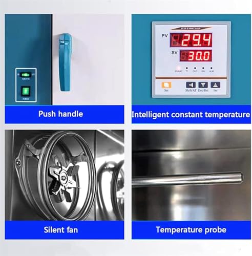 Horno de Secado al vacío Digital de convección Forzada con Aire, manómetro y Control preciso de la Temperatura.